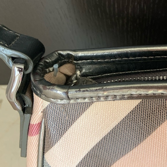 Burberry supernova check pochette with gunmetal - Picture 8 of 10